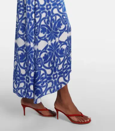 Poupette St Barth Kristen printed satin maxi dress | Thumbnail 6 Poupette St Barth Kristen printed satin maxi dress | Thumbnail 6