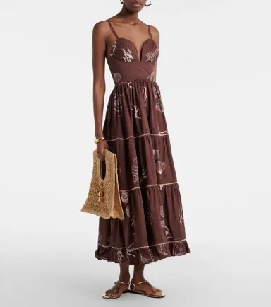 Poupette St Barth Milena printed cotton maxi dress | Thumbnail 4 Poupette St Barth Milena printed cotton maxi dress | Thumbnail 4