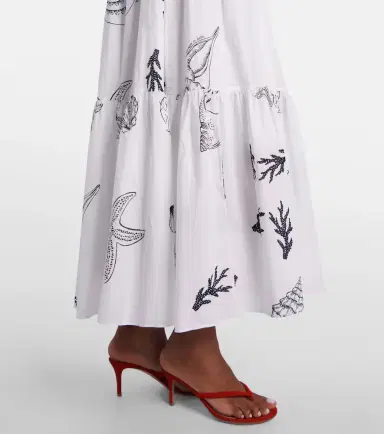 Poupette St Barth Suzanne shirred cotton muslin maxi dress | Thumbnail 7 Poupette St Barth Suzanne shirred cotton muslin maxi dress | Thumbnail 7