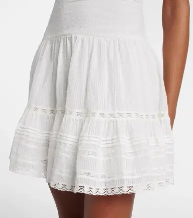 Poupette St Barth Della ruffled cotton minidress | Thumbnail 3 Poupette St Barth Della ruffled cotton minidress | Thumbnail 3