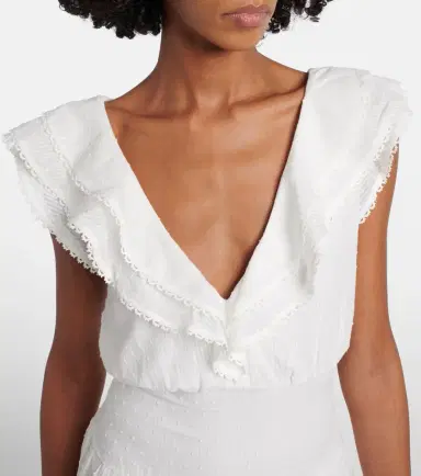 Poupette St Barth Della ruffled cotton minidress | Thumbnail 5 Poupette St Barth Della ruffled cotton minidress | Thumbnail 5