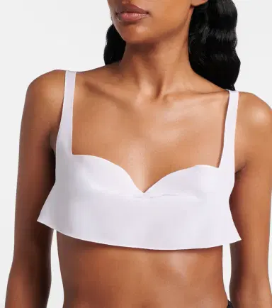 Prada Silk crêpe de chine bra top | Thumbnail 5 Prada Silk crêpe de chine bra top | Thumbnail 5