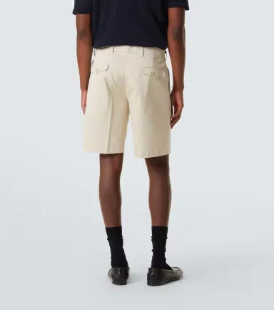 Prada Pleated cotton Bermuda shorts | Thumbnail 2 Prada Pleated cotton Bermuda shorts | Thumbnail 2
