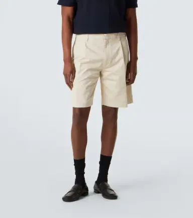 Prada Pleated cotton Bermuda shorts | Thumbnail 4 Prada Pleated cotton Bermuda shorts | Thumbnail 4