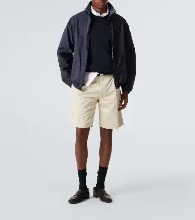 Prada Pleated cotton Bermuda shorts | Thumbnail 5 Prada Pleated cotton Bermuda shorts | Thumbnail 5