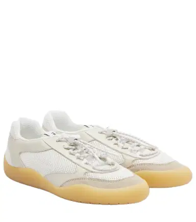 Prada Speedrock leather-trimmed sneakers | Thumbnail 1 Prada Speedrock leather-trimmed sneakers | Thumbnail 1