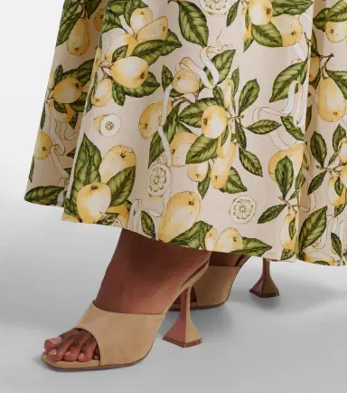 Amina Muaddi Lupita suede mules | Thumbnail 5 Amina Muaddi Lupita suede mules | Thumbnail 5