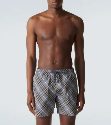 Burberry Check swim trunks | Thumbnail 5 Burberry Check swim trunks | Thumbnail 5