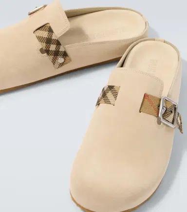 Burberry Urchin suede clogs | Thumbnail 4 Burberry Urchin suede clogs | Thumbnail 4