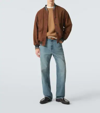 Miu Miu Suede bomber jacket | Thumbnail 5 Miu Miu Suede bomber jacket | Thumbnail 5