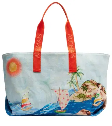 ALÉMAIS Alémais Printed cotton canvas tote bag | Thumbnail 1 ALÉMAIS Alémais Printed cotton canvas tote bag | Thumbnail 1