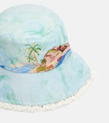 ALÉMAIS Alémais Printed linen bucket hat | Thumbnail 2 ALÉMAIS Alémais Printed linen bucket hat | Thumbnail 2