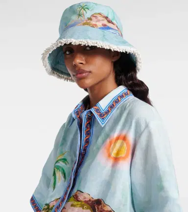 ALÉMAIS Alémais Printed linen bucket hat | Thumbnail 5 ALÉMAIS Alémais Printed linen bucket hat | Thumbnail 5