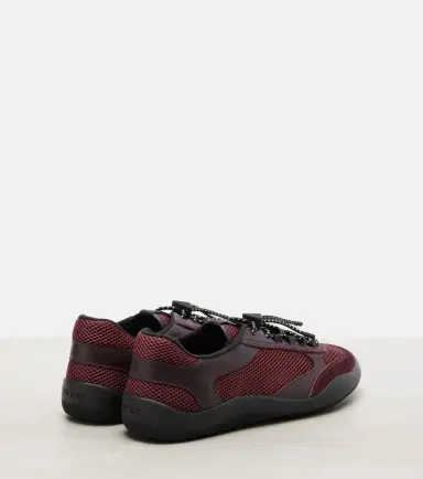 Prada Speedrock leather-trimmed sneakers | Thumbnail 2 Prada Speedrock leather-trimmed sneakers | Thumbnail 2
