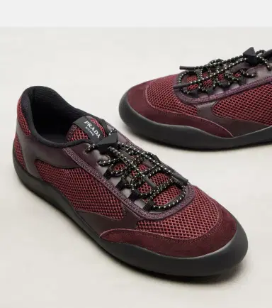Prada Speedrock leather-trimmed sneakers | Thumbnail 4 Prada Speedrock leather-trimmed sneakers | Thumbnail 4