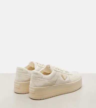 Prada Downtown Bold Re-Nylon and suede sneakers | Thumbnail 2 Prada Downtown Bold Re-Nylon and suede sneakers | Thumbnail 2
