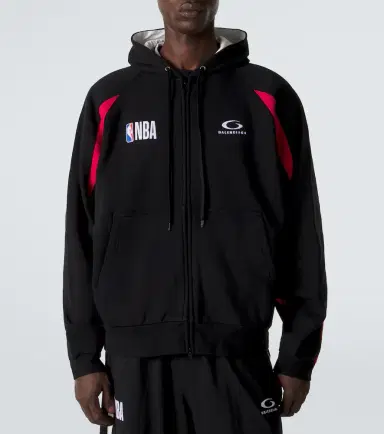 Balenciaga x NBA logo cotton fleece hoodie | Thumbnail 2 Balenciaga x NBA logo cotton fleece hoodie | Thumbnail 2