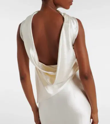 Danielle Frankel Bridal River silk and wool bustier gown | Thumbnail 2 Danielle Frankel Bridal River silk and wool bustier gown | Thumbnail 2