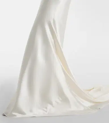 Danielle Frankel Bridal River silk and wool bustier gown | Thumbnail 3 Danielle Frankel Bridal River silk and wool bustier gown | Thumbnail 3