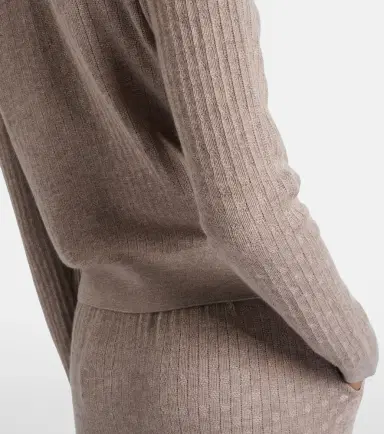 Loro Piana Ribbed-knit cashmere and silk cardigan | Thumbnail 2 Loro Piana Ribbed-knit cashmere and silk cardigan | Thumbnail 2