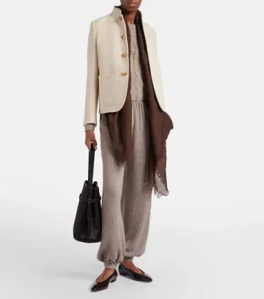 Loro Piana Cashmere and silk tapered pants | Thumbnail 6 Loro Piana Cashmere and silk tapered pants | Thumbnail 6