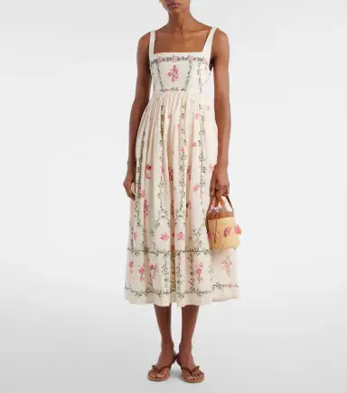 Agua by Agua Bendita Barbara floral cotton midi dress | Thumbnail 3 Agua by Agua Bendita Barbara floral cotton midi dress | Thumbnail 3