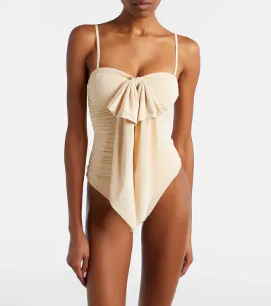 Zimmermann Como bow-detail draped swimsuit | Thumbnail 2 Zimmermann Como bow-detail draped swimsuit | Thumbnail 2