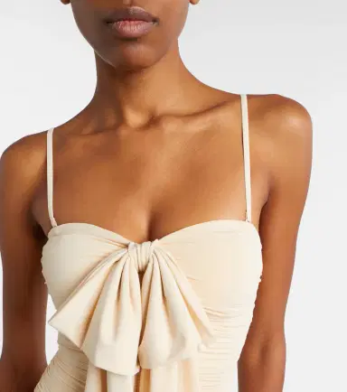Zimmermann Como bow-detail draped swimsuit | Thumbnail 3 Zimmermann Como bow-detail draped swimsuit | Thumbnail 3