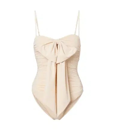 Zimmermann Como bow-detail draped swimsuit | Thumbnail 1 Zimmermann Como bow-detail draped swimsuit | Thumbnail 1