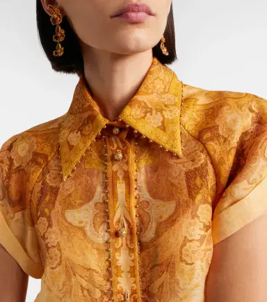Zimmermann Como paisley linen and silk shirt | Thumbnail 2 Zimmermann Como paisley linen and silk shirt | Thumbnail 2