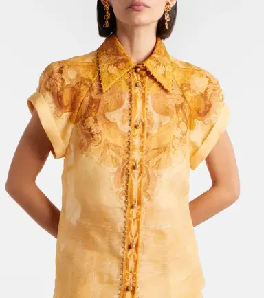 Zimmermann Como paisley linen and silk shirt | Thumbnail 4 Zimmermann Como paisley linen and silk shirt | Thumbnail 4