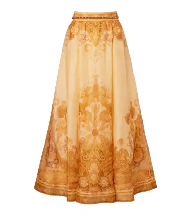 Zimmermann Como paisley linen and silk maxi skirt | Thumbnail 1 Zimmermann Como paisley linen and silk maxi skirt | Thumbnail 1