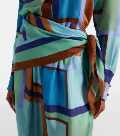 Zimmermann Como printed silk satin tapered pants | Thumbnail 3 Zimmermann Como printed silk satin tapered pants | Thumbnail 3