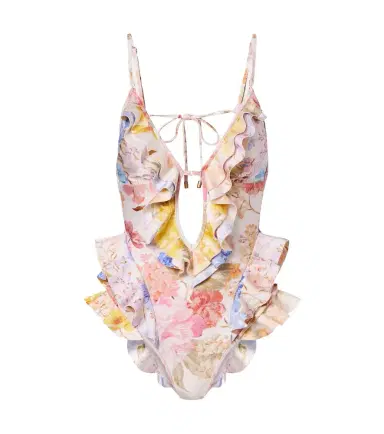 Zimmermann Como floral ruffled swimsuit | Thumbnail 1 Zimmermann Como floral ruffled swimsuit | Thumbnail 1