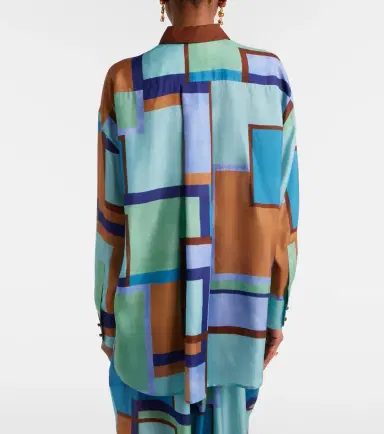 Zimmermann Como printed silk satin shirt | Thumbnail 3 Zimmermann Como printed silk satin shirt | Thumbnail 3