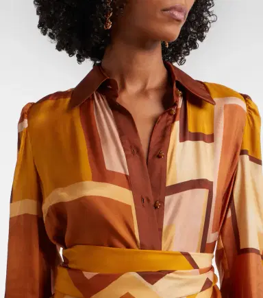 Zimmermann Como printed silk shirt dress | Thumbnail 6 Zimmermann Como printed silk shirt dress | Thumbnail 6