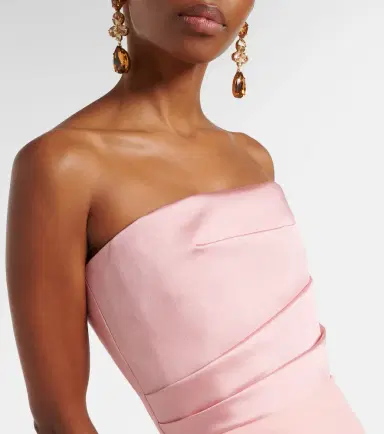Solace London Afra satin-trimmed bustier gown | Thumbnail 4 Solace London Afra satin-trimmed bustier gown | Thumbnail 4
