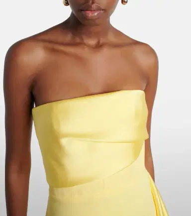 Solace London Kinsley draped strapless gown | Thumbnail 5 Solace London Kinsley draped strapless gown | Thumbnail 5
