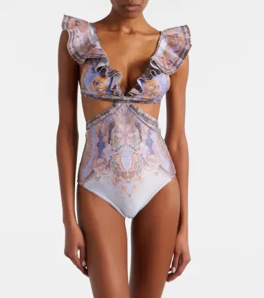 Zimmermann Como cutout printed swimsuit | Thumbnail 4 Zimmermann Como cutout printed swimsuit | Thumbnail 4