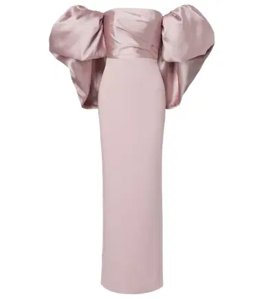 Solace London Floris satin-trimmed off-shoulder gown | Thumbnail 1 Solace London Floris satin-trimmed off-shoulder gown | Thumbnail 1