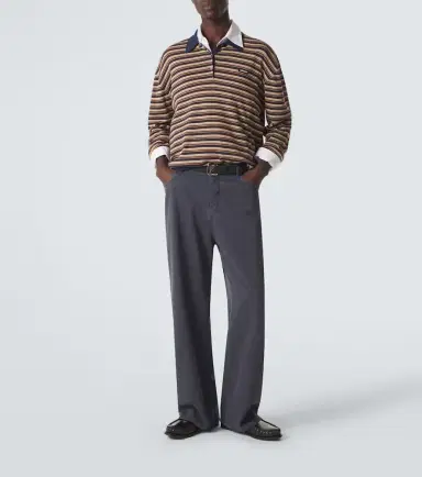 Miu Miu Embroidered wide-leg jeans | Thumbnail 4 Miu Miu Embroidered wide-leg jeans | Thumbnail 4