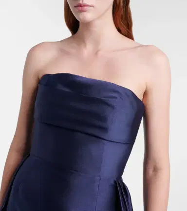 Solace London Strapless satin gown | Thumbnail 3 Solace London Strapless satin gown | Thumbnail 3