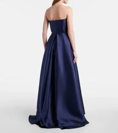 Solace London Strapless satin gown | Thumbnail 4 Solace London Strapless satin gown | Thumbnail 4