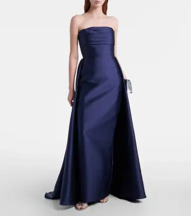 Solace London Strapless satin gown | Thumbnail 5 Solace London Strapless satin gown | Thumbnail 5