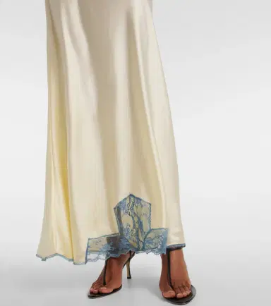 SIR Lace-trimmed silk maxi dress | Thumbnail 4 SIR Lace-trimmed silk maxi dress | Thumbnail 4
