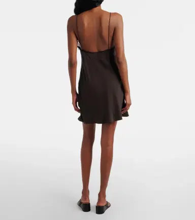 SIR Lace-trimmed silk minidress | Thumbnail 4 SIR Lace-trimmed silk minidress | Thumbnail 4
