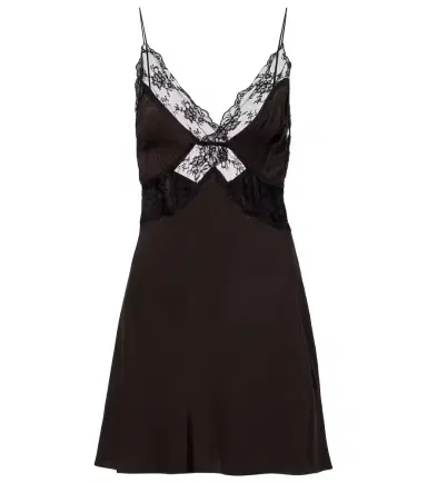 SIR Lace-trimmed silk minidress | Thumbnail 1 SIR Lace-trimmed silk minidress | Thumbnail 1