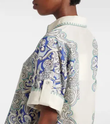 ALÉMAIS Alémais Printed cotton and silk shirt | Thumbnail 2 ALÉMAIS Alémais Printed cotton and silk shirt | Thumbnail 2