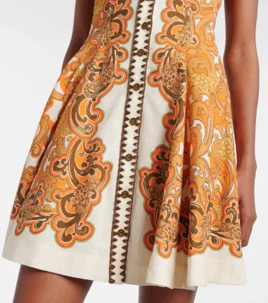 Alemais Alémais Printed linen and cotton minidress | Thumbnail 3 Alemais Alémais Printed linen and cotton minidress | Thumbnail 3