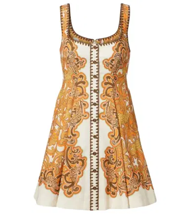 Alemais Alémais Printed linen and cotton minidress | Thumbnail 1 Alemais Alémais Printed linen and cotton minidress | Thumbnail 1